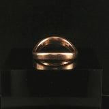 18k Yellow Gold 5.2g Solid Vintage 3.5mm Curved Band Ring Size 6.5