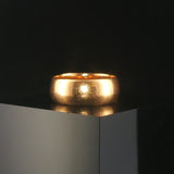 Antique 1883 18k Yellow Gold 7.5g Solid Polished 7.5mm Band Ring Size 8.5