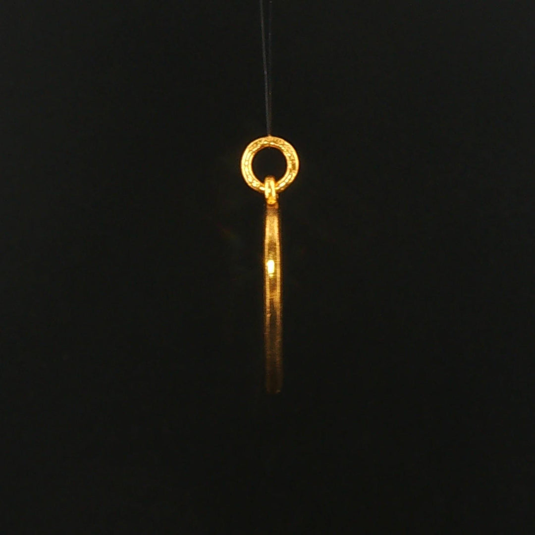 24k Pure Yellow Gold 8.8g Solid Boy and Girl Kissing Heart Charm Pendant