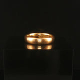 18k Yellow Gold 5.2g Solid Vintage 4.5mm Ladies Band Ring Size 6.5