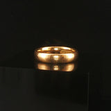 18k Yellow Gold 5.2g Solid Vintage 4.5mm Ladies Band Ring Size 6.5