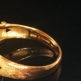 24k Pure Yellow Gold 7.7g Solid Fancy Ring Thailand Size 9.75