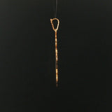 18k Yellow Gold and Enamel 7.3g Vintage Cross Pendant 1.75"