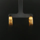 22k Yellow Gold 4.6g Vintage Ribbed Hoop Huggie Earrings 0.75"