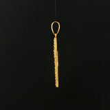 18k Yellow Gold 3.4g Vintage Cross Pendant Italy 1.5"
