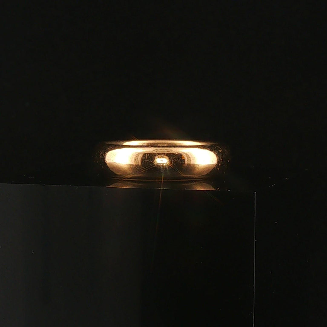 18k Yellow Gold 8g Solid Polished Vintage 5mm Domed Band Ring Size 6.5