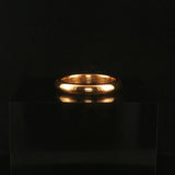 Antique 18k Yellow Gold 5.2g Solid Polished 3.5mm Domed Band Ring Size 5.75