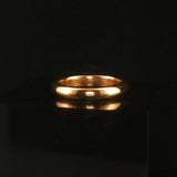 Antique 18k Yellow Gold 5.2g Solid Polished 3.5mm Domed Band Ring Size 5.75