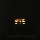 Antique 18k Yellow Gold 5.2g Solid Polished 3.5mm Domed Band Ring Size 5.75