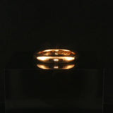 18k Yellow Gold 5.3g Solid Polished Vintage 3.5mm Domed Band Ring Size 7