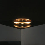 18k Yellow Gold 5.3g Solid Polished Vintage 3.5mm Domed Band Ring Size 7