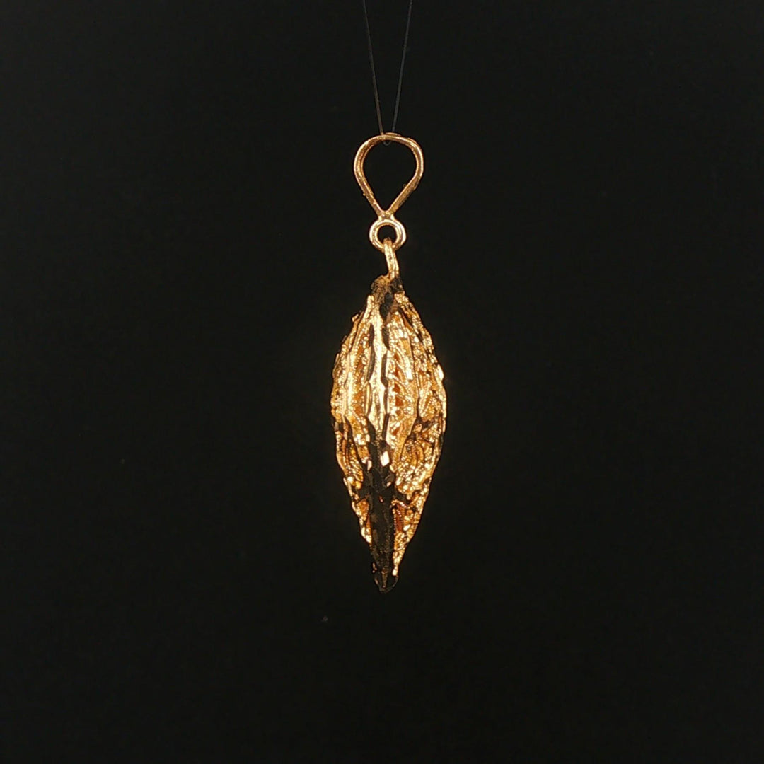 14k Yellow Gold 9.2g Vintage Diamond Cut Large Heart Pendant 1.75"