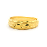 24k Pure Yellow Gold 4.4g Adjustable Wrap Band Ring Size 6