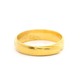 24k Pure Yellow Gold 4.4g Adjustable Wrap Band Ring Size 6