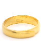 24k Pure Yellow Gold 4.4g Adjustable Wrap Band Ring Size 6