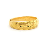 24k Pure Yellow Gold 4.4g Adjustable Wrap Band Ring Size 6