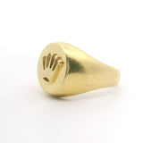 18k Yellow Gold 6.1g Ladies Rolex Style Crown Ring Size 5
