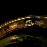 24k Pure Yellow Gold 4g Diamond Cut Fancy Ladies Ring Size 6.25