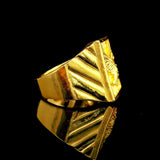 24k Pure Yellow Gold 18.7g Solid Heavy Men's Eagle Ring Size 9