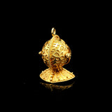18k Yellow Gold 14g Vintage Articulated Knight's Armor Charm