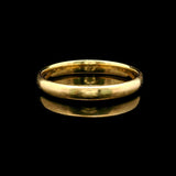18k Yellow Gold 1930 Men's Vintage 3mm Band Ring Size 9