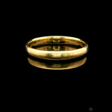 18k Yellow Gold 1930 Men's Vintage 3mm Band Ring Size 9