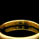 18k Yellow Gold 1930 Men's Vintage 3mm Band Ring Size 9