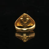 24k Pure Yellow Gold 5.8g Solid Asian Wrap Ring Size 7