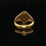 24k Pure Yellow Gold 4.9g Solid Ladies Asian Wrap Band Ring Size 3