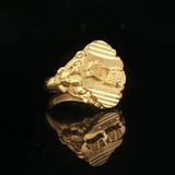 24k Pure Yellow Gold 5g Solid Ladies Asian Wrap Band Ring Size 5.5