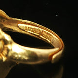 24k Pure Yellow Gold 5g Solid Ladies Asian Wrap Band Ring Size 5.5