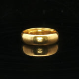 24k Pure Yellow Gold 9.5g Solid 6mm Wrap Band Ring Size 7