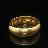 24k Pure Yellow Gold 9.5g Solid 6mm Wrap Band Ring Size 7