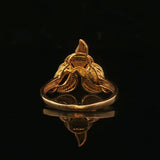 21k Pure Yellow Gold 2.4g Ladies Fancy Ring Size 6.75