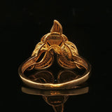 21k Pure Yellow Gold 2.4g Ladies Fancy Ring Size 6.75