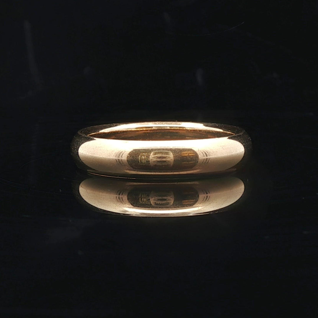 Tiffany & Co. 18k Yellow Gold 7.8g Solid 4.5mm Domed Band Ring Size 9.25