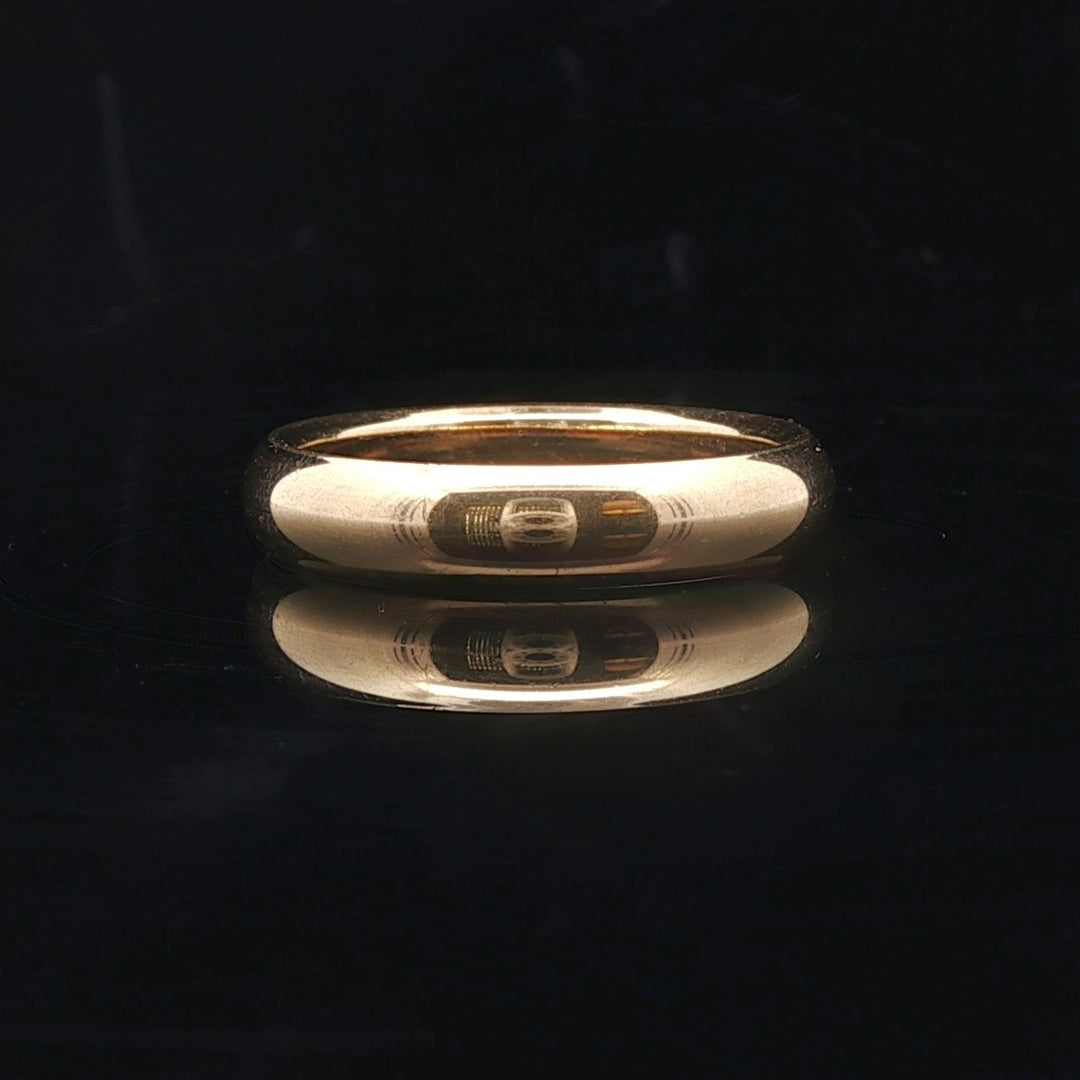 Tiffany & Co. 18k Yellow Gold 7.8g Solid 4.5mm Domed Band Ring Size 9.25