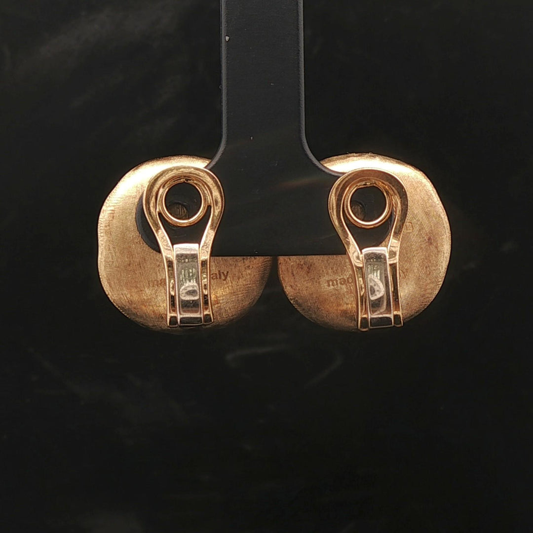 Marco Bicego Africa 8.5g Large Button Clip On Earrings Italy