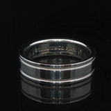 Tiffany & Co. Together Milgrain 14.5g Platinum 6mm Men's Band Ring Size 9.5