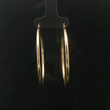 Roberto Coin 18k Yellow Gold 4.4g Polished Large Hoop Earrings Italy 1.8"