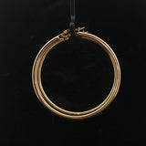 Roberto Coin 18k Yellow Gold 4.4g Polished Large Hoop Earrings Italy 1.8"