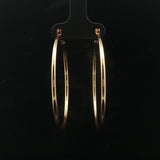 Roberto Coin 18k Yellow Gold 4.4g Polished Large Hoop Earrings Italy 1.8"