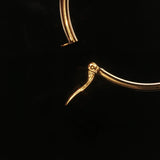 Roberto Coin 18k Yellow Gold 4.4g Polished Large Hoop Earrings Italy 1.8"