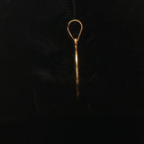 22k Yellow and White Gold Diamond Cut Om Pendant 1.4"