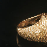 14k Yellow Gold and 1cttw Diamond 20g Heavy Vintage Fancy Ring Size 7.25