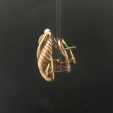 Chimento 18k Yellow Gold 9.7g Hollow Light Vintage Stud Earrings Italy