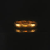 24k Pure Yellow Gold 6g Solid Heavy 4.2mm Band Ring Size 7.5
