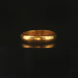 24k Pure Yellow Gold 6g Solid Heavy 4.2mm Band Ring Size 7.5