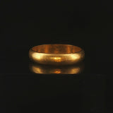 24k Pure Yellow Gold 3.7g Solid Heavy 3.8mm Band Ring Size 5.75