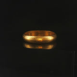 24k Pure Yellow Gold 3.7g Solid Heavy 3.8mm Band Ring Size 5.75
